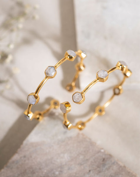 Gemma Bangles Moonstone (2 bangles)