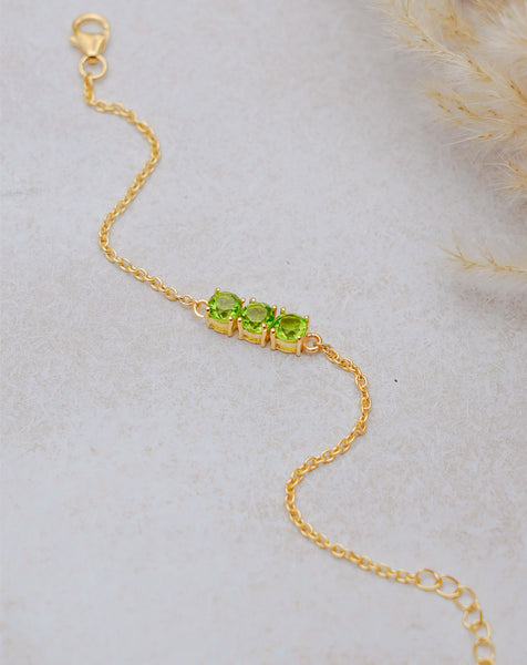Zoe Bracelet - Peridot