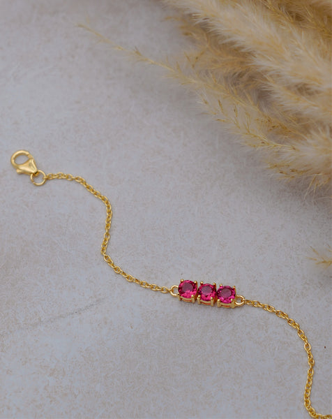 Zoe Bracelet - Pink Tourmaline