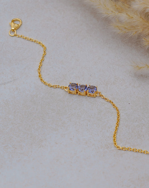 Zoe Bracelet - Tanzanite
